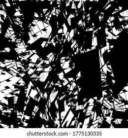 Black and white grunge texture. Abstract ink template