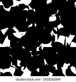 Textura de grano negro y blanco. Resumen de fondo transparente. Patrón de manchas de tinta monocromo