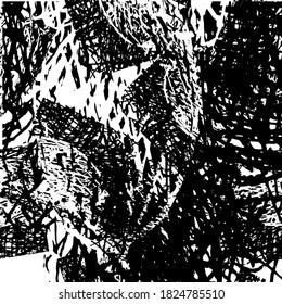 Textura de grano negro y blanco. Plantilla de entrada de lápiz abstracta