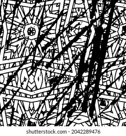 Black and white grunge texture. Abstract monochrome background