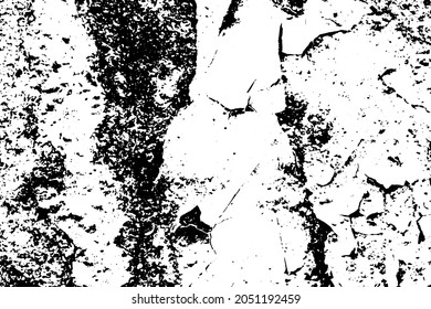 Textura de grano negro y blanco. Resumen de manchas de suciedad, arañazos, chips. Patrón de superficie trabajada