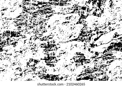Schwarz-Weiß-Grunge-Textur. Abstrakte Schmutzflecken, Kratzer, Chips. Abgenutztes Oberflächenmuster