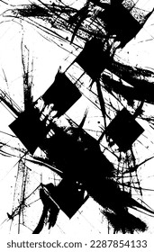 Black and white grunge texture. Abstract vertical background