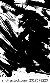 Black and white grunge texture. Abstract vertical background