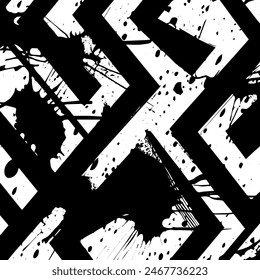 Textura grunge en blanco y negro. fondo de Vector Abstractas