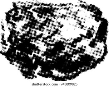 Black and white grunge texture. Abstract halftone background. Vector pattern