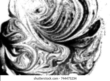 Black and white grunge texture. Abstract halftone background. Vector pattern.