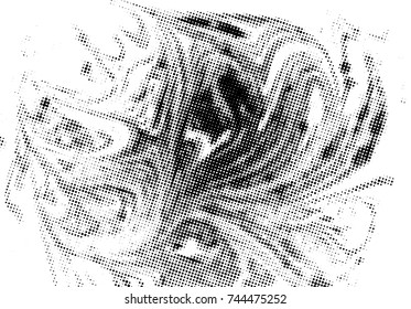 Black and white grunge texture. Abstract halftone background. Vector pattern.