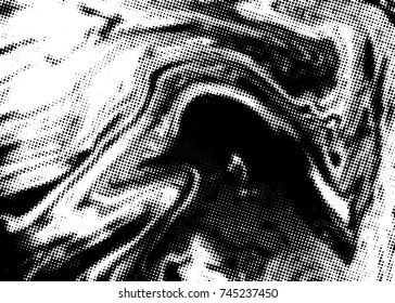 Black and white grunge texture. Abstract halftone background. Vector pattern