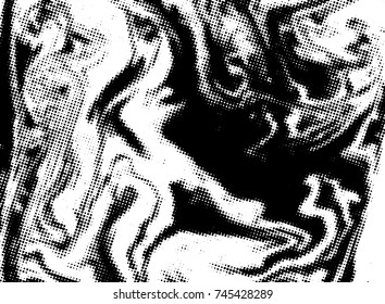 Black and white grunge texture. Abstract halftone background. Vector pattern