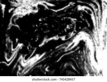 Black and white grunge texture. Abstract halftone background. Vector pattern