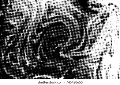 Black and white grunge texture. Abstract halftone background. Vector pattern