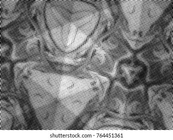 Black and white grunge texture. Abstract halftone background. Vector pattern