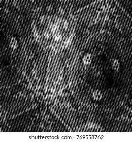 Black and white grunge texture. Abstract halftone background. Vector pattern.