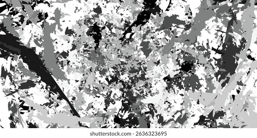 Black and white grunge texture background. Abstract Cracked Rough surface grunge effect and texture. EPS vector illustration