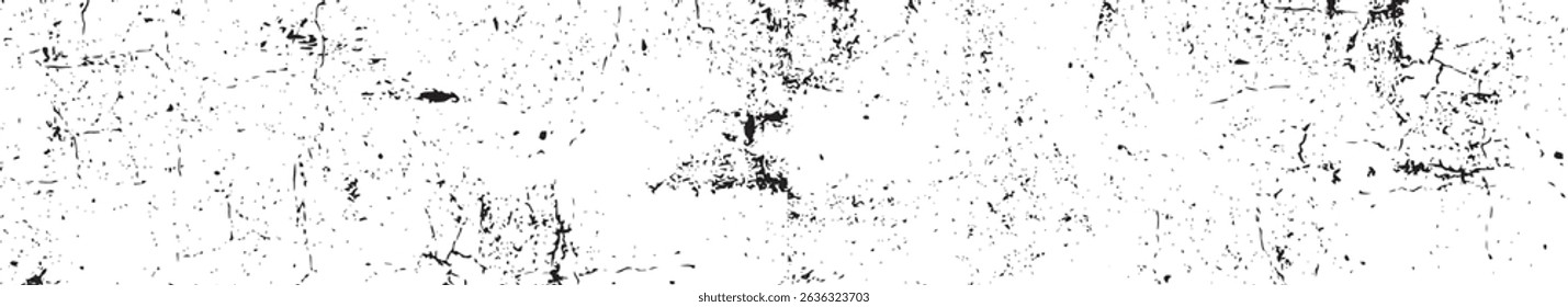 Black and white grunge texture background. Abstract Cracked Rough surface grunge effect and texture. EPS vector illustration