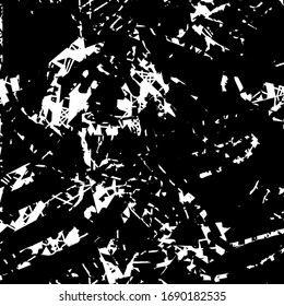 Textura de grano negro y blanco. Fondo caótico monocromo. Superficie vectorial abstracta