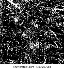 Textura de grano negro y blanco. Fondo caótico monocromo. Superficie del vector abstracto