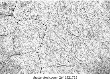 Textura Grunge Preto e Branco - Fundo de alto contraste rachado e arranhado para camiseta vintage e design de pôster