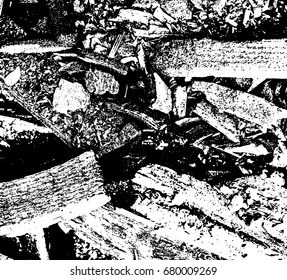 Black and white grunge texture. Marbling illustration. Abstract background. Vector pattern.