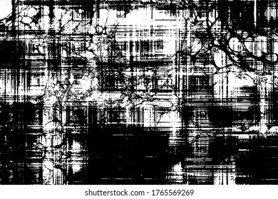 Black and white grunge texture. Monochrome background abstract