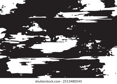 Black and white Grunge Texture. Overlay texture.  grunge urban texture. Monochrome texture. Vector Background. EPS10. 