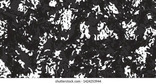 Black and white grunge texture seamless. Abstract monochrome background. Dirty covered with a chaotic pattern on the surface. Vintage old wall in scratches and scuffs