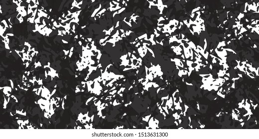 Black and white grunge texture seamless. Abstract monochrome background. Dirty covered with a chaotic pattern on the surface. Vintage old wall in scratches and scuffs
