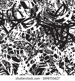 Black and white grunge texture seamless