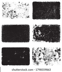 Textura de grano negro y blanco. Un conjunto de antecedentes de suciedad, grietas y polvo. Resumen de manchas monocromáticas