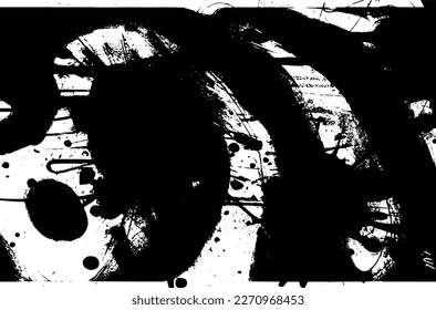 Black and white grunge texture template