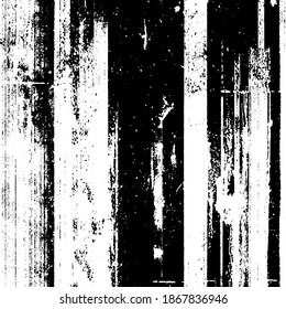 Black and white grunge texture. Vector abstract monochrome background. Old worn surface covered with dirt, scratches, cracks