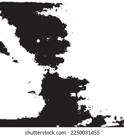 Black and white grunge texture vector 