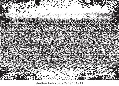 black and white grunge texture. vector illustration for background texture overlay monochrome destressed