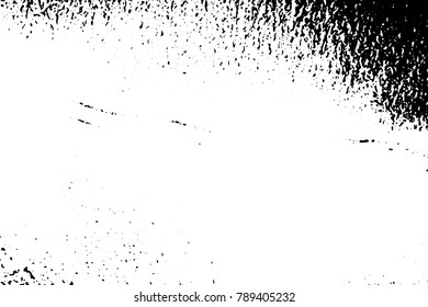 Black and white grunge texture. Vector abstract vintage pattern. Monochrome background with noise and grain. Banner flat template.