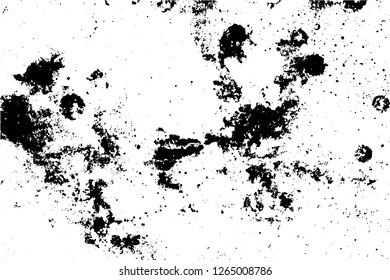 Black and white grunge urban texture vector with copy space. Abstract illustration surface dust and rough dirty wall background with empty template. Distress and grunge effect concept. Vector EPS10.