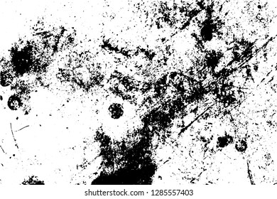 Black and white grunge urban texture vector with copy space. Abstract illustration surface dust and rough dirty wall background with empty template. Distress and grunge effect concept. Vector EPS10.
