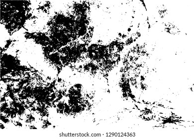 Black and white grunge urban texture vector with copy space. Abstract illustration surface dust and rough dirty wall background with empty template. Distress and grunge effect concept. Vector EPS10.
