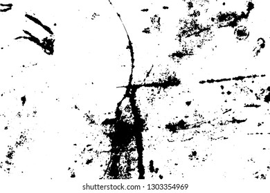 Black and white grunge urban texture vector with copy space. Abstract illustration surface dust and rough dirty wall background with empty template. Distress and grunge effect concept. Vector EPS10.