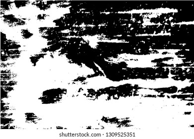 Black and white grunge urban texture vector with copy space. Abstract illustration surface dust and rough dirty wall background with empty template. Distress and grunge effect concept. Vector EPS10.