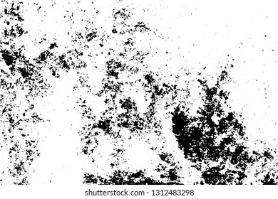 Black and white grunge urban texture vector with copy space. Abstract illustration surface dust and rough dirty wall background with empty template. Distress and grunge effect concept. Vector EPS10.
