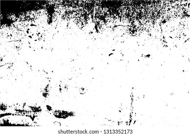 Black and white grunge urban texture vector with copy space. Abstract illustration surface dust and rough dirty wall background with empty template. Distress and grunge effect concept. Vector EPS10.