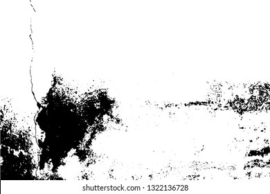 Black and white grunge urban texture vector with copy space. Abstract illustration surface dust and rough dirty wall background with empty template. Distress and grunge effect concept. Vector EPS10.
