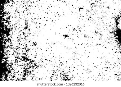 Black and white grunge urban texture vector with copy space. Abstract illustration surface dust and rough dirty wall background with empty template. Distress and grunge effect concept. Vector EPS10.