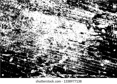 Black and white grunge urban texture vector with copy space. Abstract illustration surface dust and rough dirty wall background with empty template. Distress and grunge effect concept. Vector EPS10.