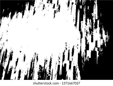 Black and white grunge urban texture vector with copy space. Abstract illustration surface dust and rough dirty wall background with empty template. Distress and grunge effect concept. Vector EPS10.