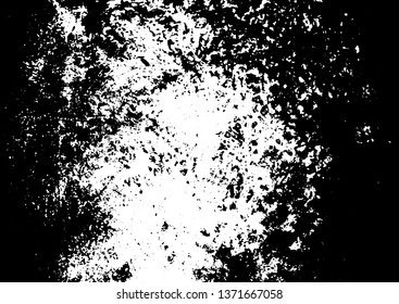 Black and white grunge urban texture vector with copy space. Abstract illustration surface dust and rough dirty wall background with empty template. Distress and grunge effect concept. Vector EPS10.