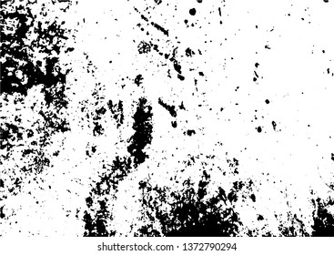 Black and white grunge urban texture vector with copy space. Abstract illustration surface dust and rough dirty wall background with empty template. Distress and grunge effect concept. Vector EPS10.