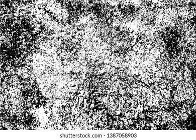 Black and white grunge urban texture vector with copy space. Abstract illustration surface dust and rough dirty wall background with empty template. Distress and grunge effect concept. Vector EPS10.