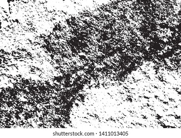 Black and white grunge urban texture vector with copy space. Abstract illustration surface dust and rough dirty wall background with empty template. Distress and grunge effect concept. Vector EPS10.